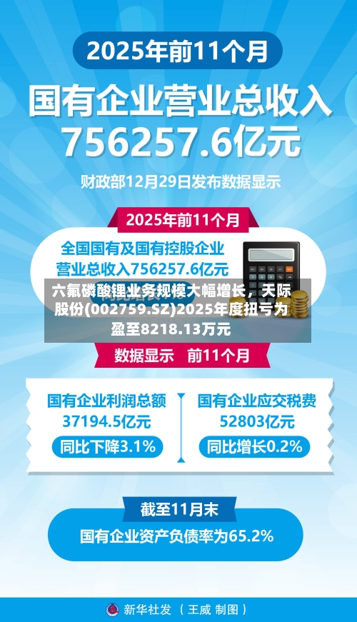 六氟磷酸锂业务规模大幅增长，天际股份(002759.SZ)2025年度扭亏为盈至8218.13万元-第2张图片