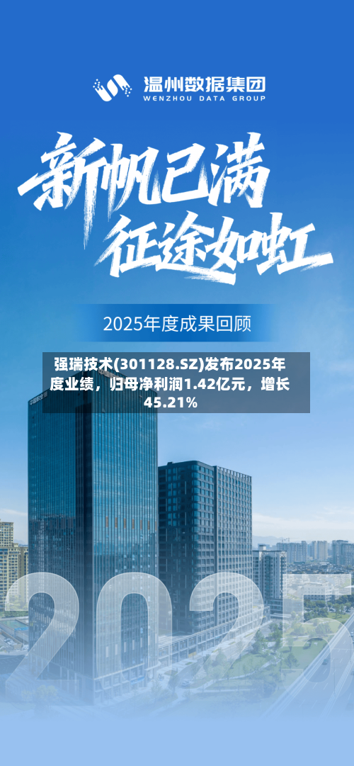 强瑞技术(301128.SZ)发布2025年度业绩，归母净利润1.42亿元，增长45.21%-第1张图片