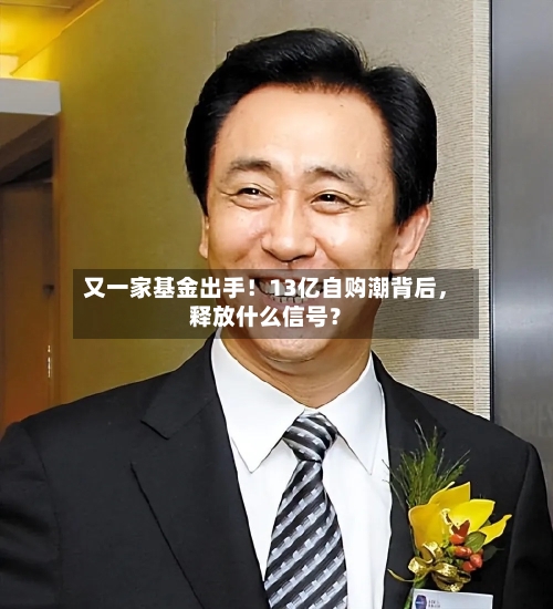 又一家基金出手！13亿自购潮背后	，释放什么信号？-第3张图片