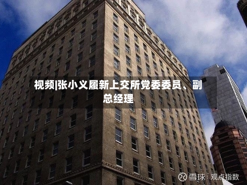 视频|张小义履新上交所党委委员	、副总经理-第2张图片