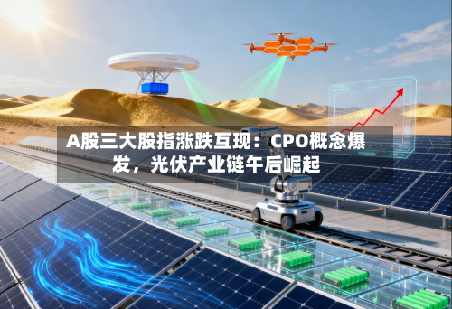 A股三大股指涨跌互现：CPO概念爆发	，光伏产业链午后崛起-第1张图片