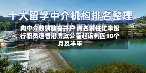 向中介收贿助客开户 两名时任汇丰银行职员遭香港廉政公署起诉判囚10个月及半年