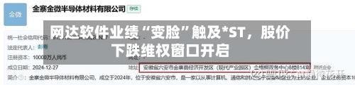 网达软件业绩“变脸”触及*ST，股价下跌维权窗口开启