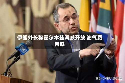 伊朗外长称霍尔木兹海峡开放 油气费用
大跌-第2张图片