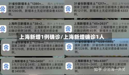 上海新增1例确诊/上海新增确诊1人