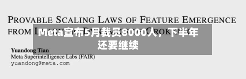 Meta宣布5月裁员8000人，下半年还要继续-第3张图片
