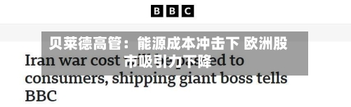 贝莱德高管:能源成本冲击下 欧洲股市吸引力下降-第1张图片