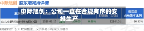 中际旭创：公司一直在合规有序的安排生产-第2张图片