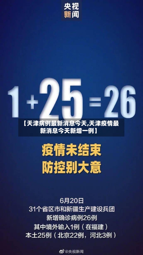 【天津病例最新消息今天,天津疫情最新消息今天新增一例】