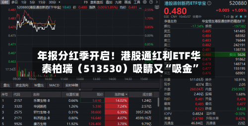 年报分红季开启！港股通红利ETF华泰柏瑞（513530）吸睛又“吸金”-第1张图片