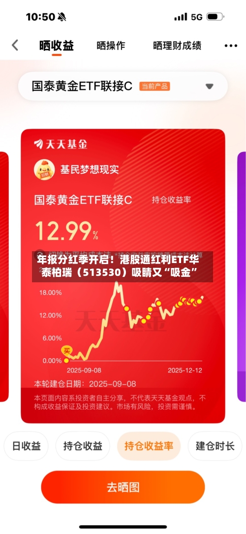 年报分红季开启！港股通红利ETF华泰柏瑞（513530）吸睛又“吸金”-第2张图片