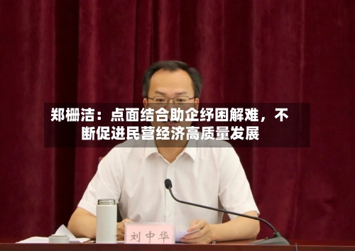 郑栅洁：点面结合助企纾困解难，不断促进民营经济高质量发展-第1张图片