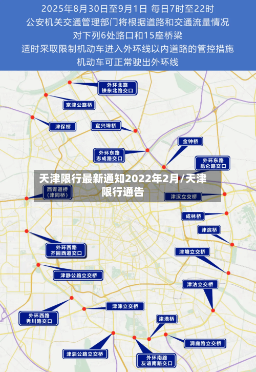 天津限行最新通知2022年2月/天津限行通告-第2张图片