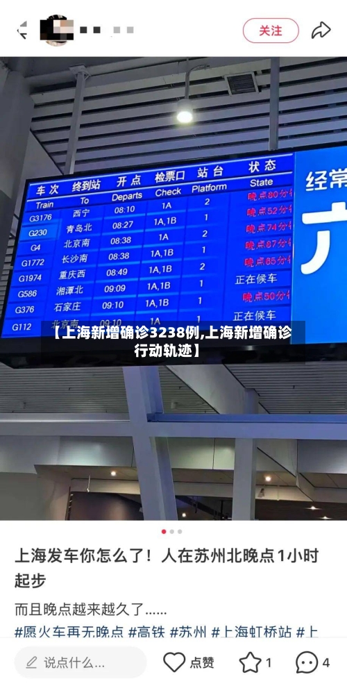 【上海新增确诊3238例,上海新增确诊行动轨迹】