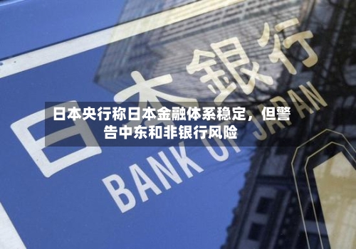 日本央行称日本金融体系稳定，但警告中东和非银行风险-第1张图片