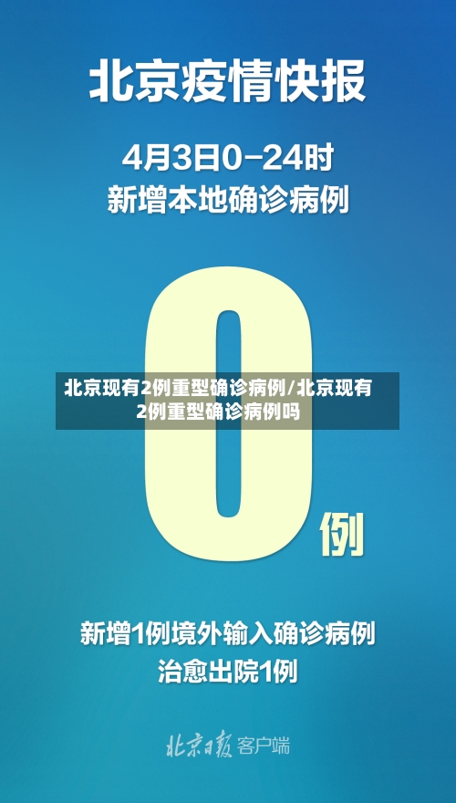 北京现有2例重型确诊病例/北京现有2例重型确诊病例吗-第1张图片