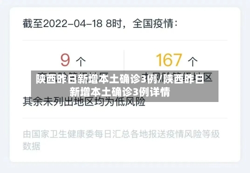陕西昨日新增本土确诊3例/陕西昨日新增本土确诊3例详情-第3张图片