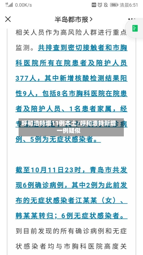 呼和浩特增11例本土/呼和浩特新增一例疑似-第2张图片