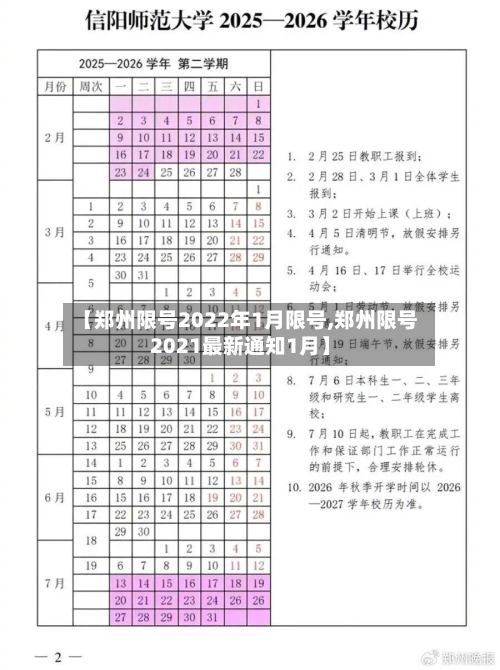 【郑州限号2022年1月限号,郑州限号2021最新通知1月】-第2张图片