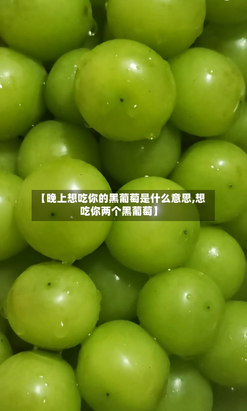 【晚上想吃你的黑葡萄是什么意思,想吃你两个黑葡萄】-第2张图片