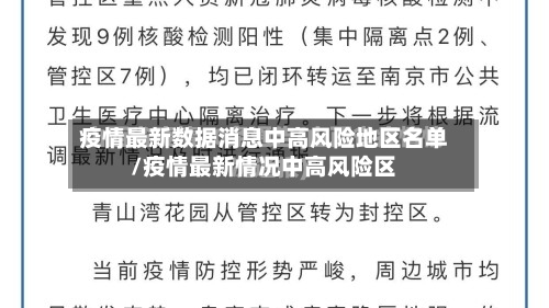 疫情最新数据消息中高风险地区名单/疫情最新情况中高风险区-第2张图片