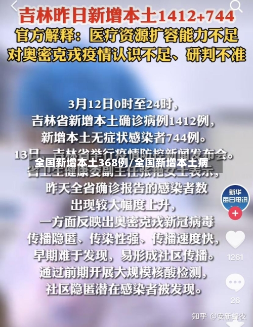 全国新增本土368例/全国新增本土病-第2张图片