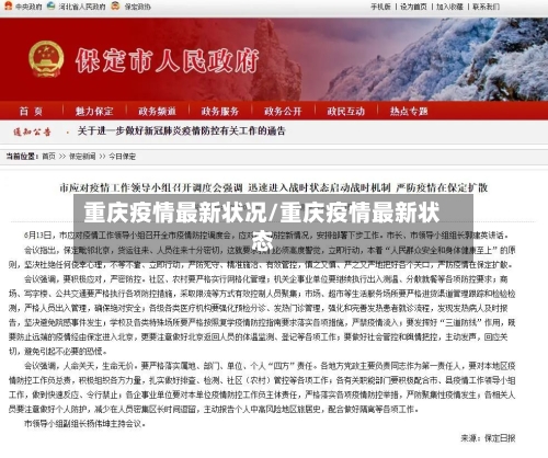 重庆疫情最新状况/重庆疫情最新状态