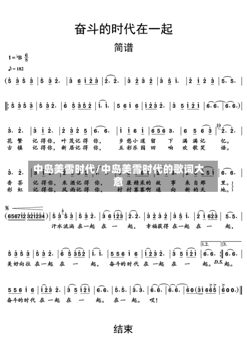 中岛美雪时代/中岛美雪时代的歌词大意-第1张图片
