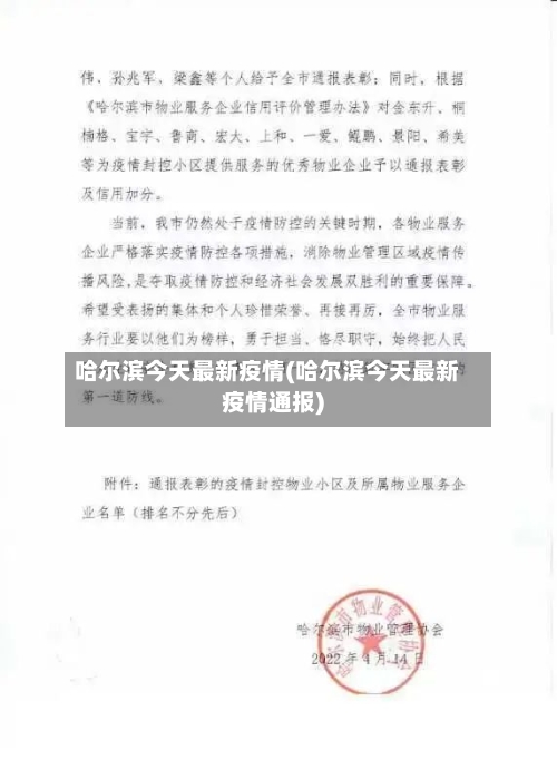 哈尔滨今天最新疫情(哈尔滨今天最新疫情通报)-第2张图片