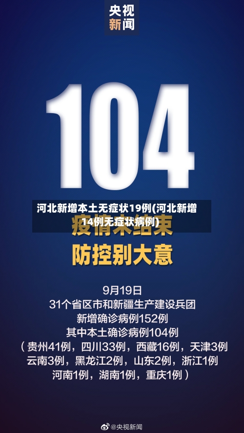 河北新增本土无症状19例(河北新增14例无症状病例)-第1张图片